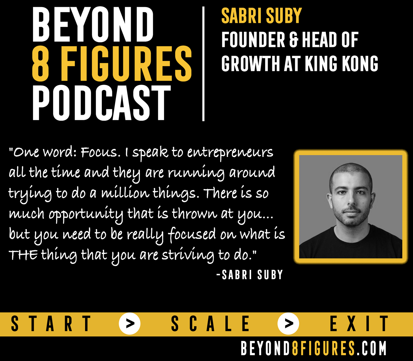 $10M+ in annual revenue- Sabri Suby, King Kong