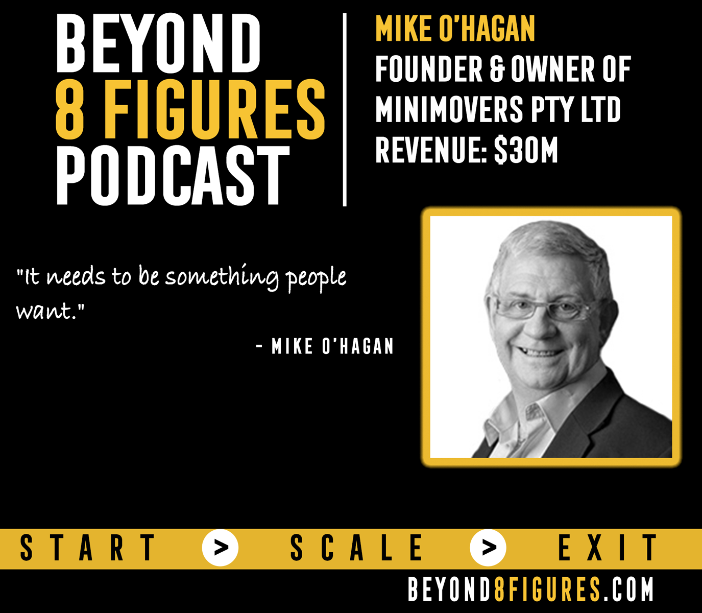 $30M in annual revenue – Mike O’Hagan, MiniMovers, Shore360, and MikesBusinessTours