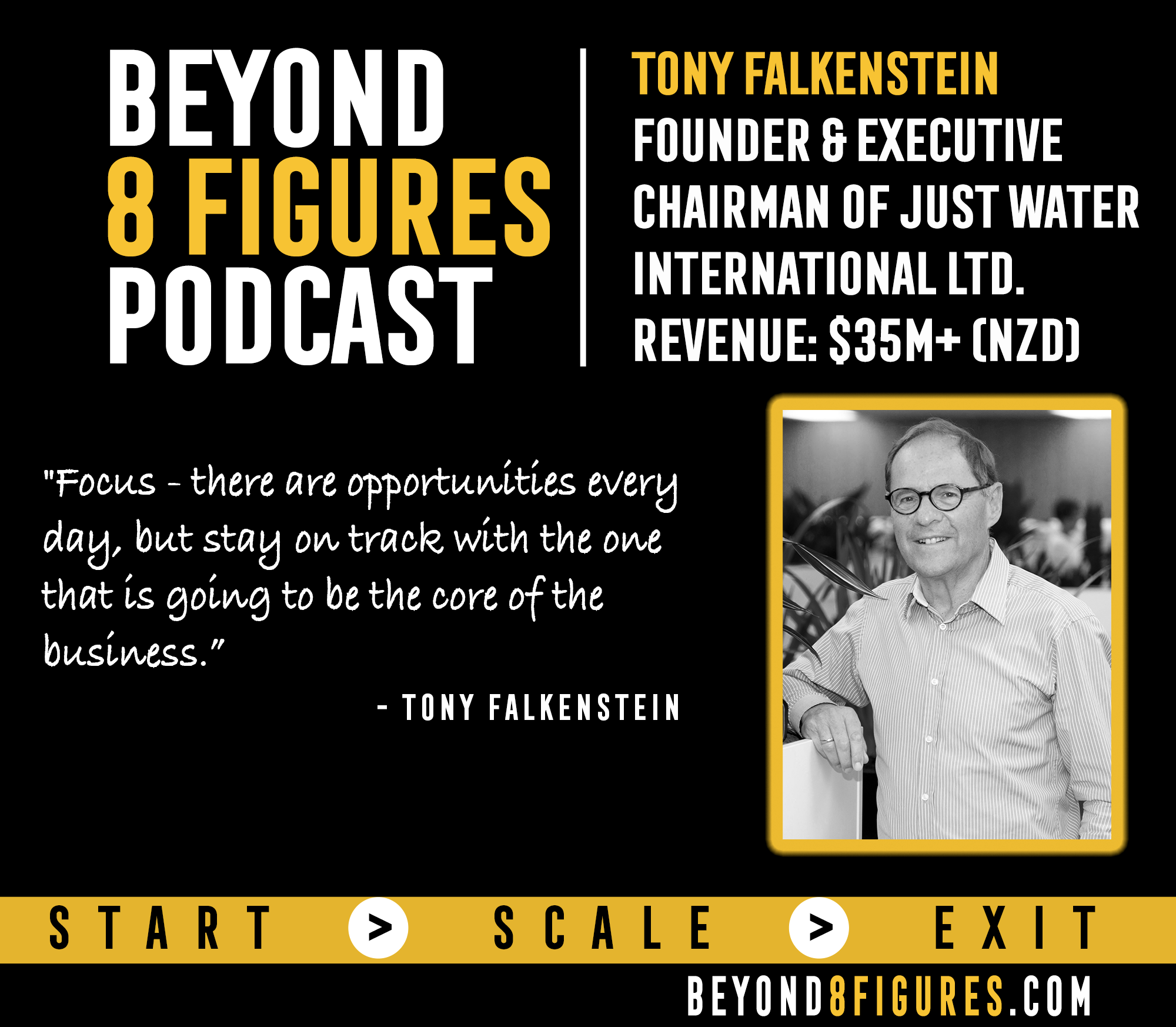 Tony Falkenstein Current Runs Just Water Intl. for $40+M Annually