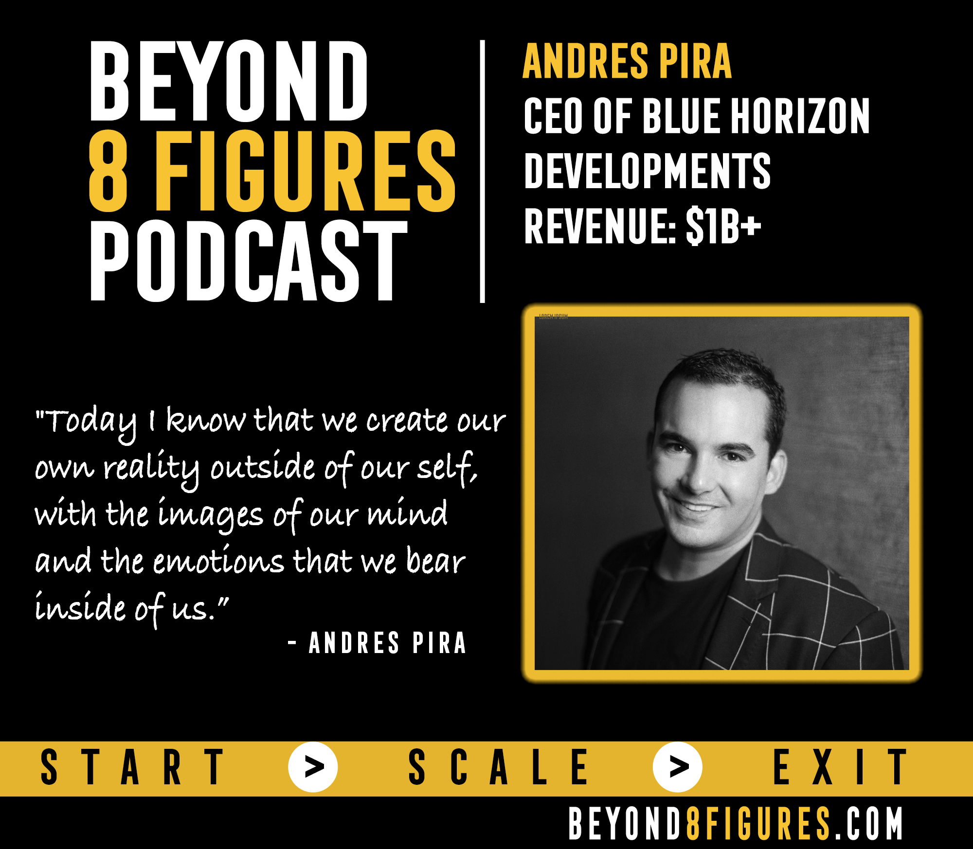 $1B+ in Assets – Andres Pira, Blue Horizon Developments