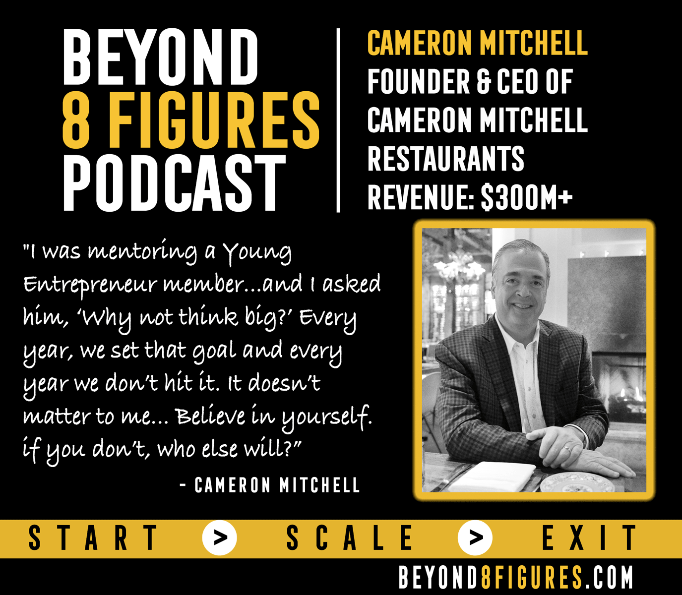 $300M+ in Revenue – Cameron Mitchell, Cameron Mitchell Restaurants