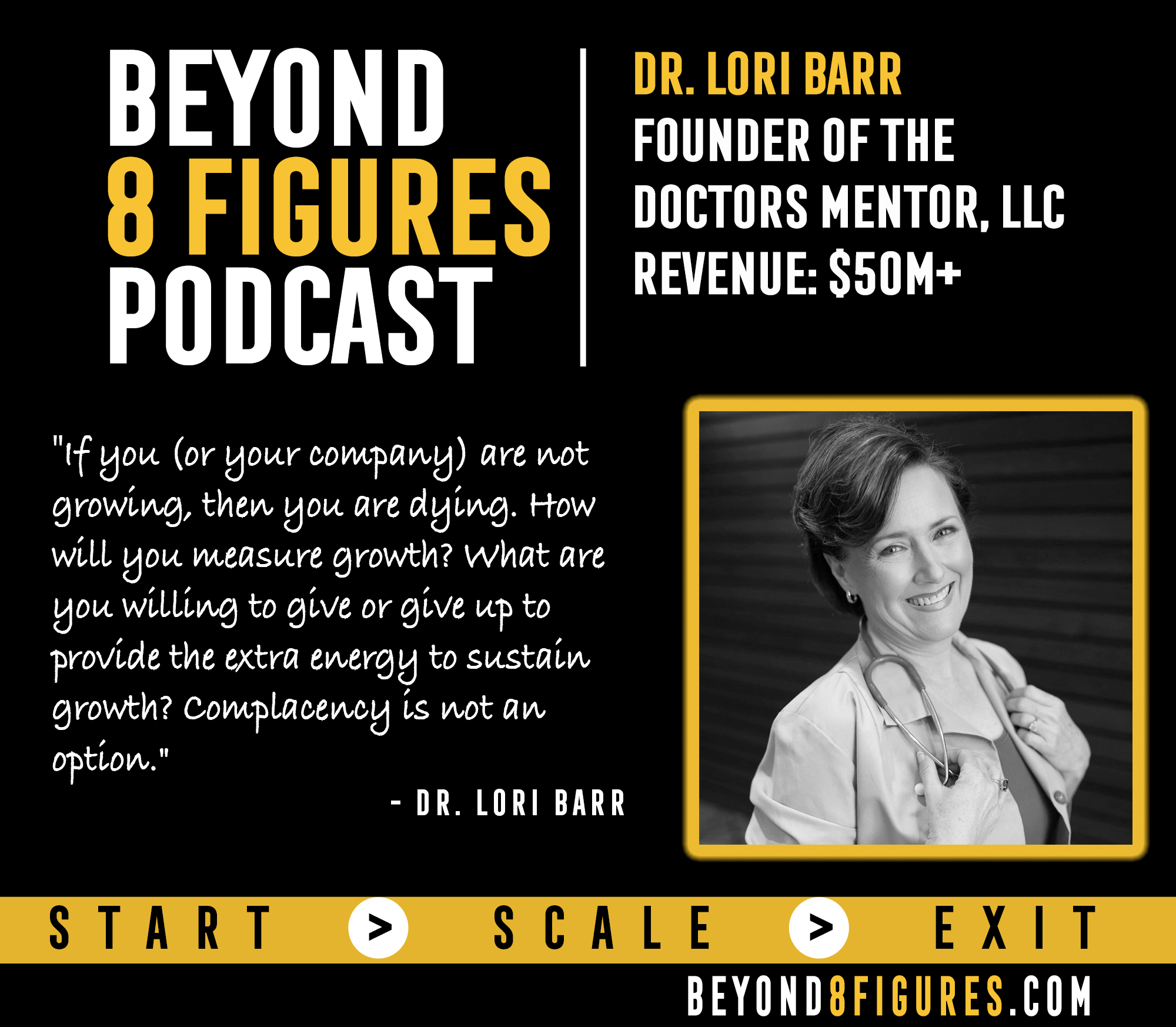 $50M+ in Annual Revenue – Dr. Lori Barr, The Doctor’s Mentor