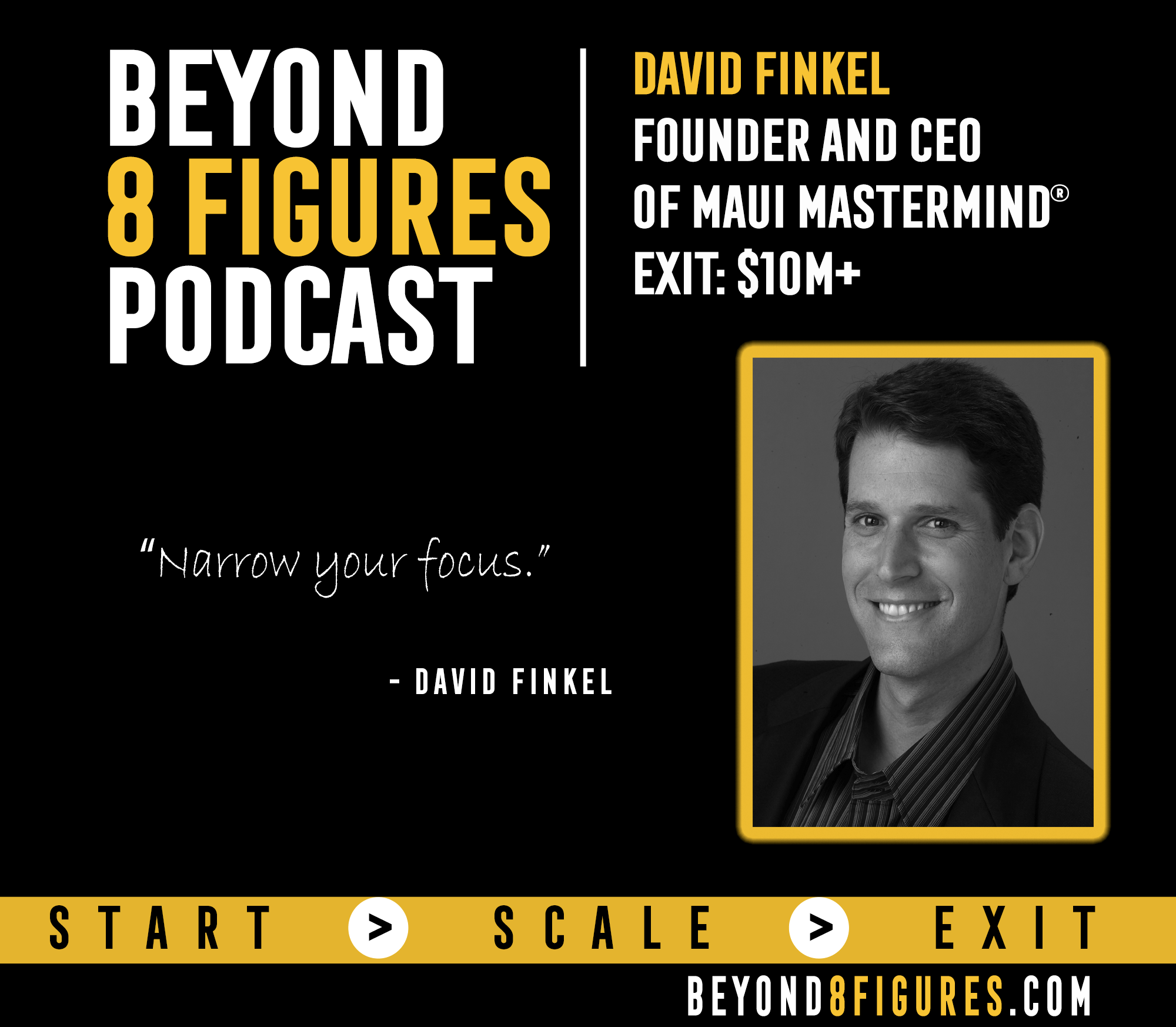 $10M+ Exits – David Finkel, Multiple Companies