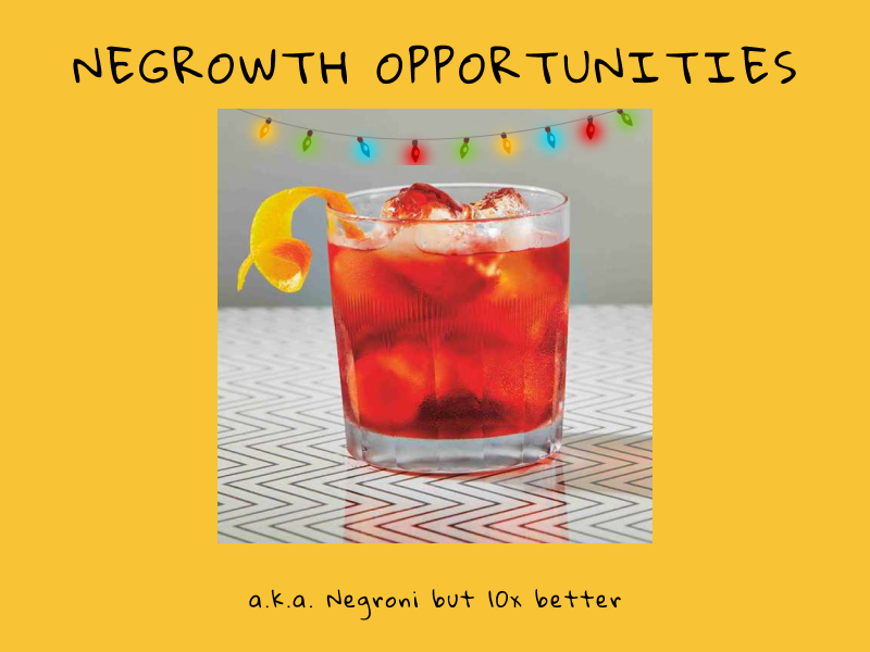 Business-themed cocktail Negrowth Opportunities